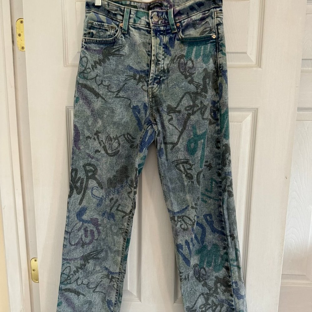 Graffiti Denim Jeans